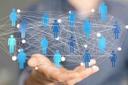 Netzwerk mit Figuren