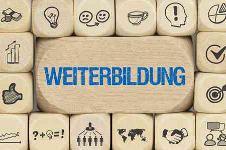 Schriftzug Weiterbildung